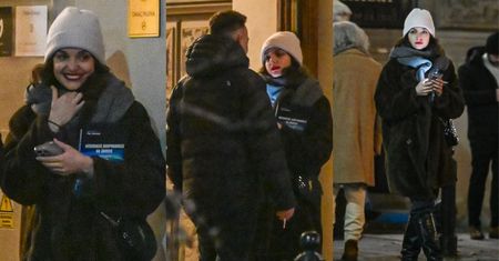 Adorowana przez tajemniczego mężczyznę Maria Dębska opuszcza klub w środku mroźnej nocy