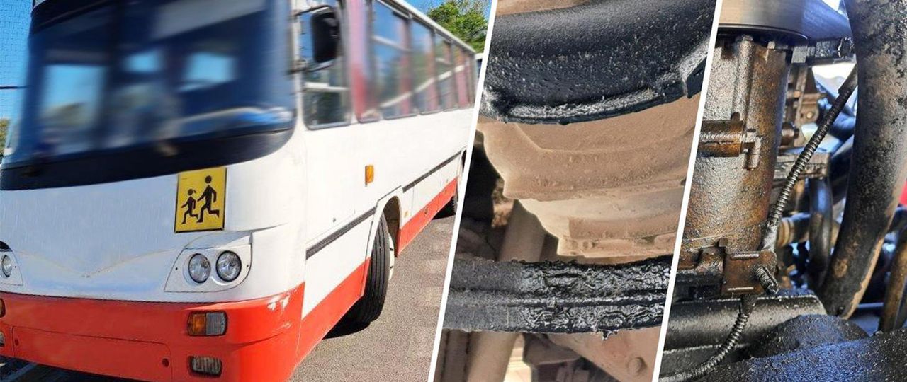 Trzy z czterech autobusów miały usterki