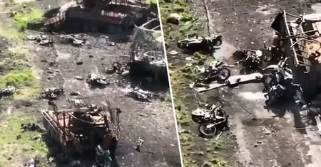 Atak rosyjskich motocyklistów. Rzeź pod Wuhłedarem