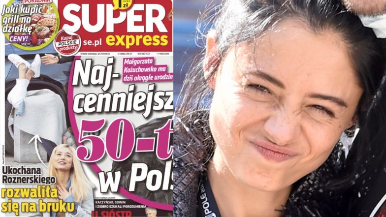 Adriana Kalska rusza w pościg i ZDERZA SIĘ ZE SŁUPEM na okładce "Super Expressu"