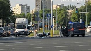 Warszawa: Poważne zderzenie na Bemowie. Motocyklista w szpitalu