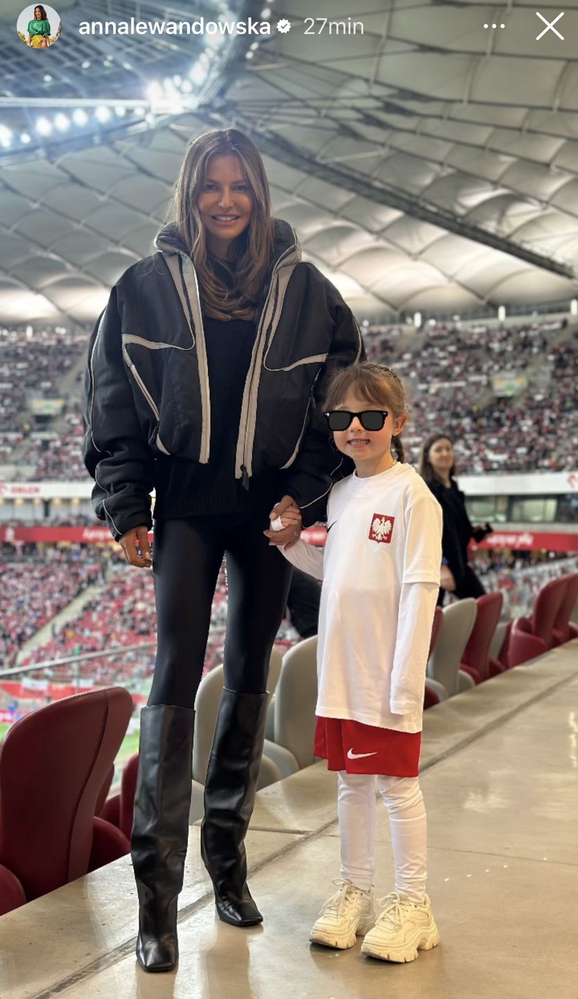 Anna Lewandowska z córką