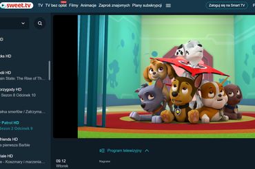 Nowy kanał FAST pokazuje serial "Psi Patrol"