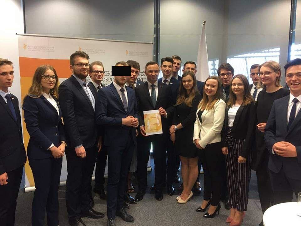 Edgar K. z prezydentem Andrzejem Dudą