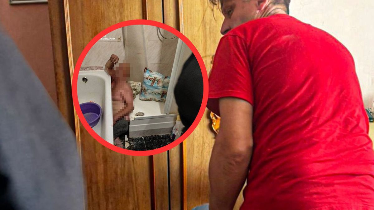 Ukrainiec utknął między wanną i prysznicem