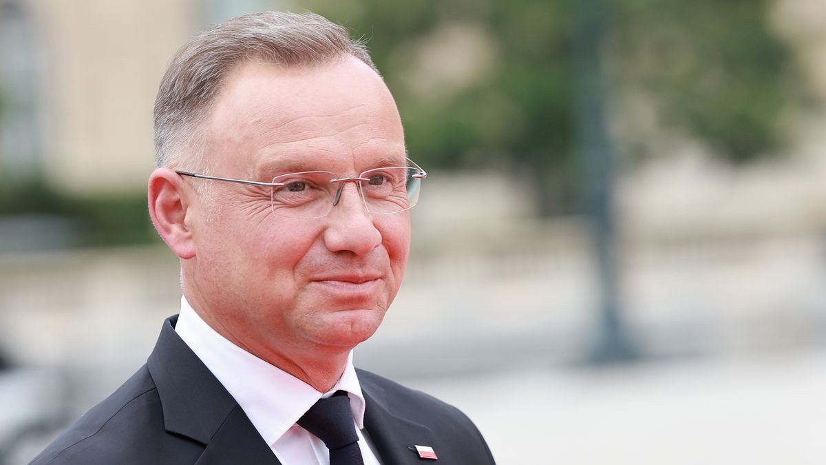 PARIS, FRANCE - JULY 25: Andrzej Duda, President of Poland attends the IOC & Elysee Dinner at the Louvre ahead of the Paris 2024 Olympic Opening Ceremony on July 25, 2024 in Paris, France. (Photo by Arturo Holmes/Getty Images)