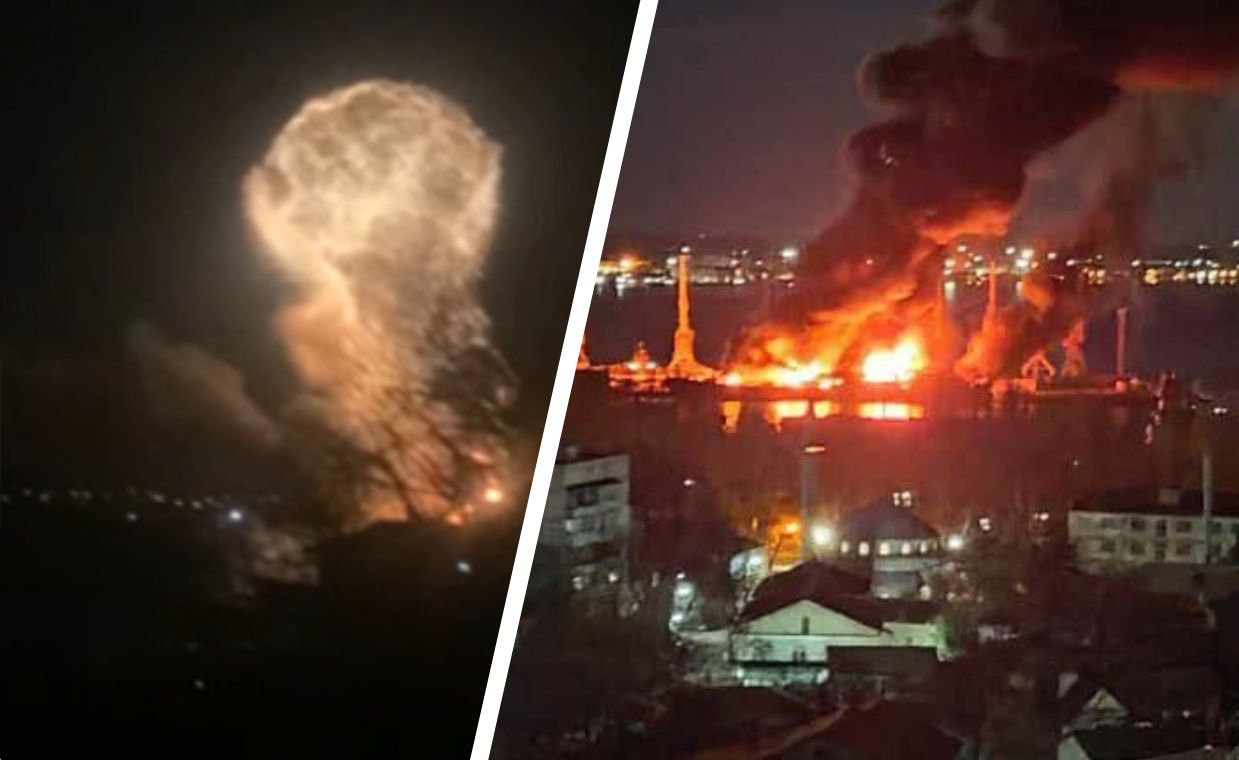 Krym zaatakowany. Potężne eksplozje w Teodozji. "Morze płonie"