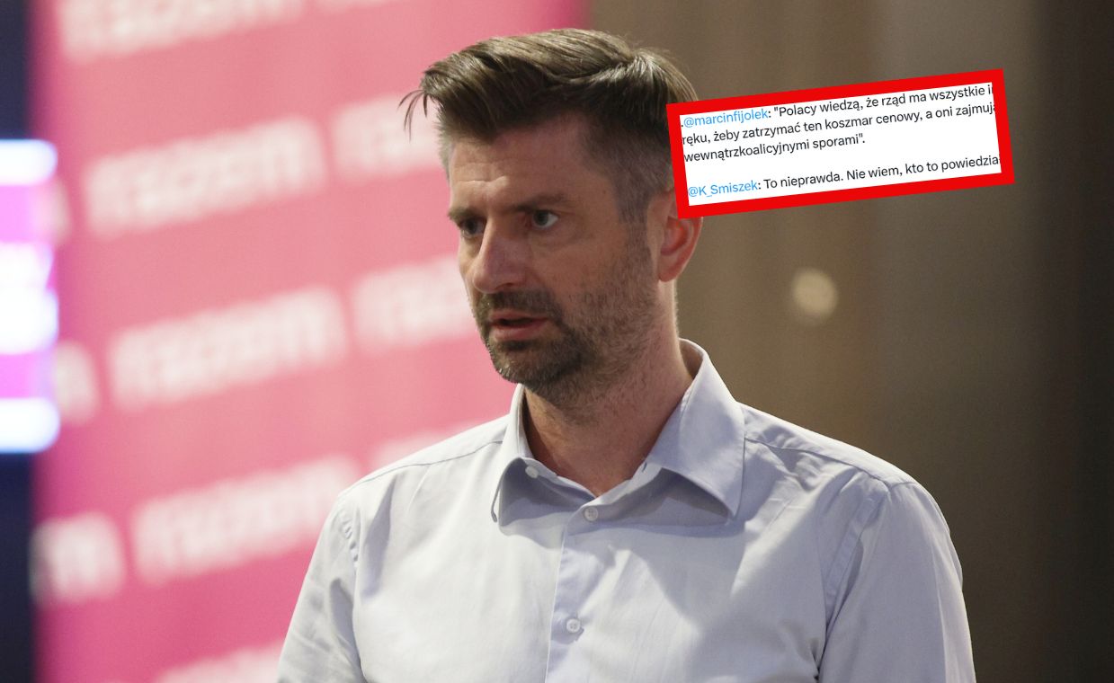 "Nie wiem, kto to powiedział". Śmiszek wpadł na własnej wypowiedzi