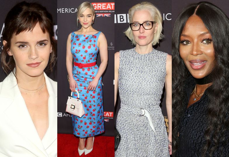 Emma Watson, Emilia Clarke, Gillian Anderson i Naomi Campbell