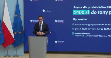 Wyższy zwrot akcyzy za zakup oleju napędowego oraz dopłaty do pszenicy. Premier przedstawił plan pomocy dla rolników