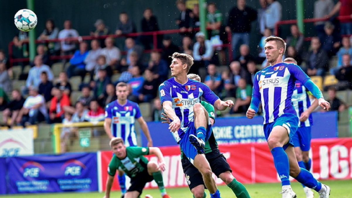 WP SportoweFakty / Paweł Piotrowski / Piłkarze Pogoni Siedlce w meczu z GKS-em Bełchatów