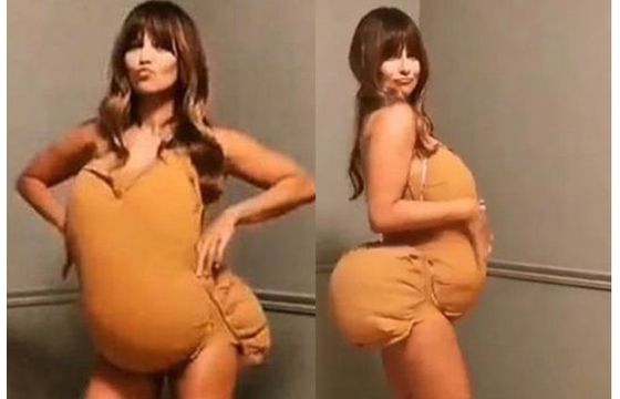 Anna Lewandowska domaga się do internautki usunięcia wpisów krytykujących jej filmik w stroju grubej osoby