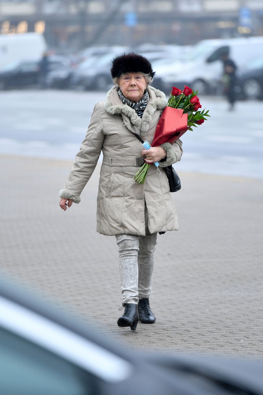 Teresa Lipowska - Pogrzeb Barbary Krafftówny | fot. AKPA