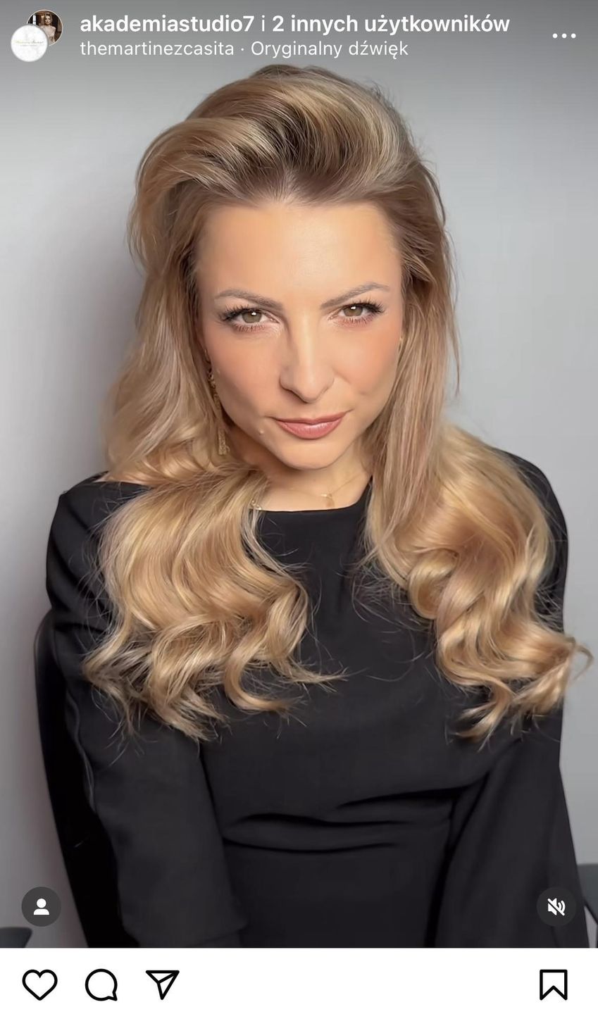 Magdalena Narożna w makijażu w odcieniach nude 