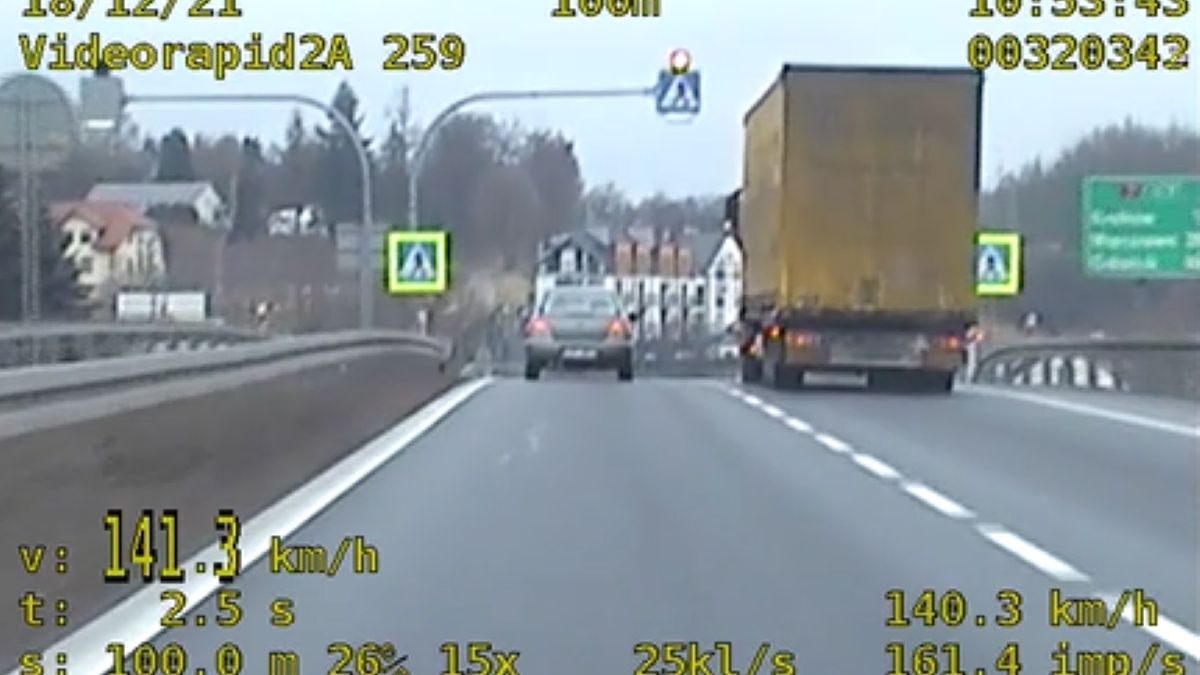 Nieodpowiedzialny kierowca przekroczył prędkość aż o 91 km/h 