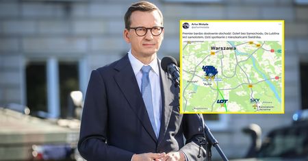 Chciał ominąć korki? Morawiecki wybrał samolot