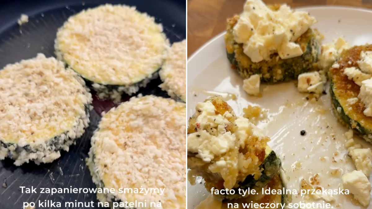 Panierowana cukinia wg. Dominika Czeronka. 