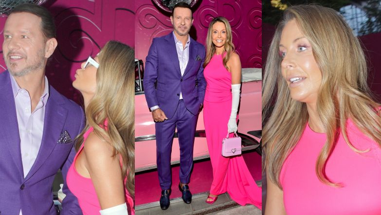 Małgorzata Rozenek i Radosław Majdan na premierze "Barbie"