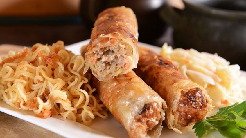 Mrożone sajgonki z wieprzowiną (na ciepło)