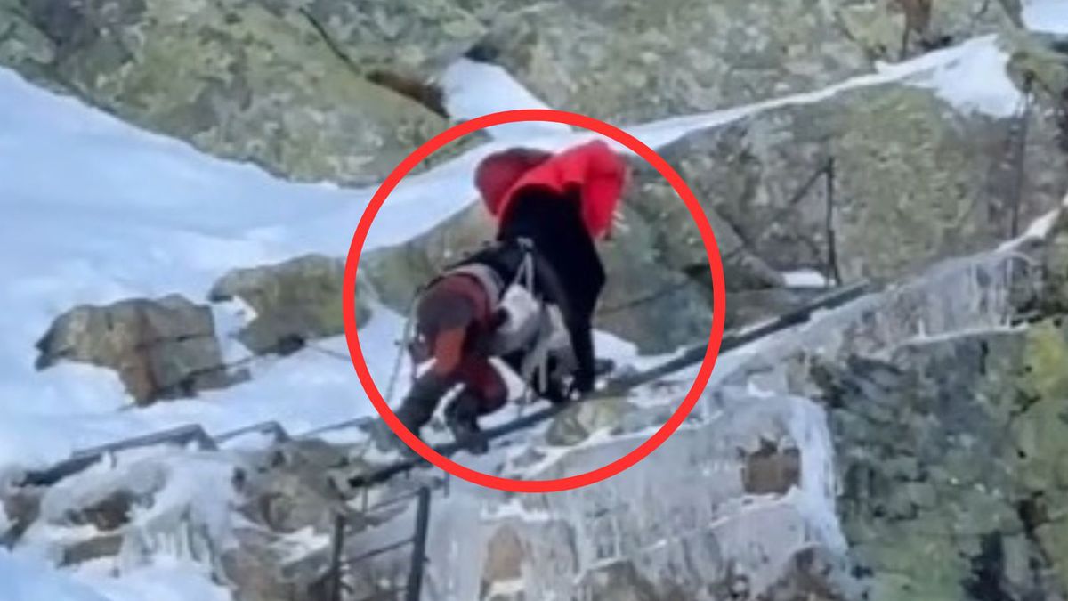 Para szła z małym dzieckiem w Tatry