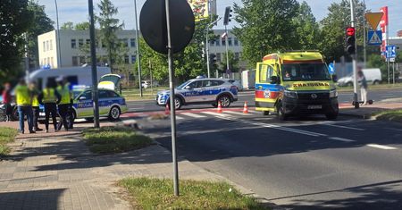Policja w Płocku poszukuje świadków wypadku z udziałem rowerzystki i samochodu ciężarowego!