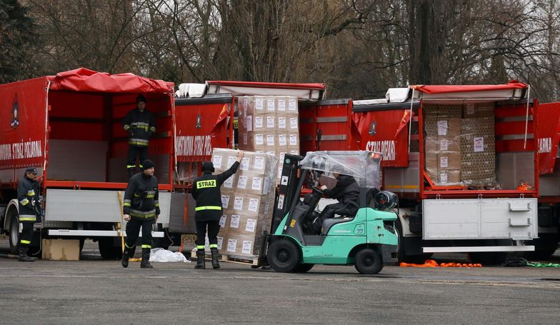 Polski konwój humanitarny dla Ukrainy po południu przejedzie przez Kijów