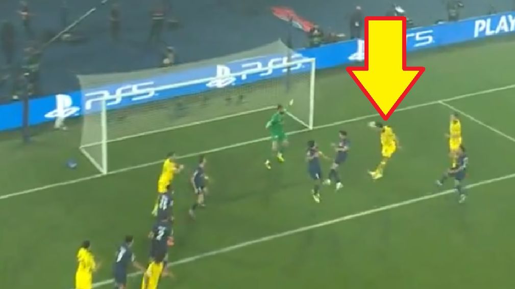 Screen / Polsat Sport / Na zdjęciu: Mats Hummels strzelił arcyważnego gola w meczu PSG - Borussia