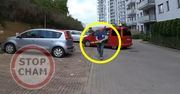 Nagle wybiegł z auta. Miał poziomnicę. Sceny w Gdańsku