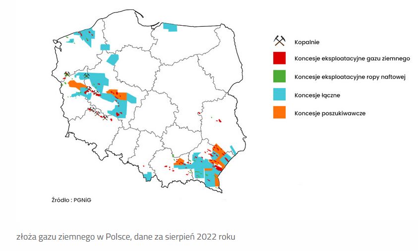 Złoża gazu ziemnego w Polsce