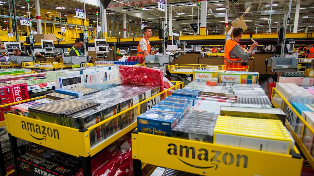 Otwarto dwa centra logistyczne firmy Amazon
29.10.2014 Sady Otwarcie centrum logistycznego firmy Amazon N/z pracownicy fot. Jakub Walasek/REPORTER
Jakub Walasek/REPORTER