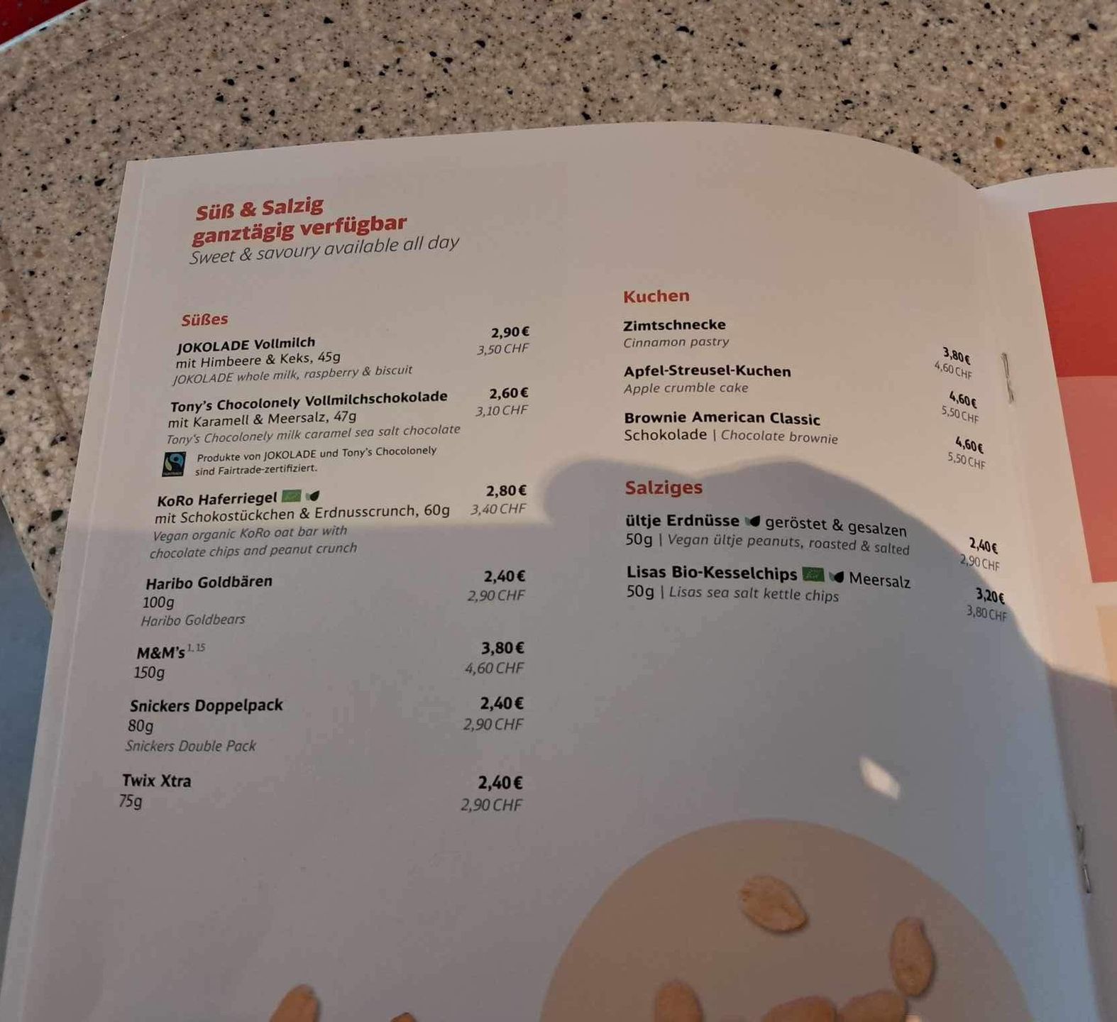 Ile kosztuje jedzenie w niemieckim pociągu?