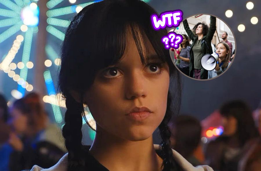 Jenna Ortega na strajku scenarzystów 