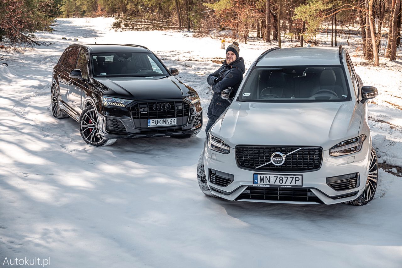 Test: Volvo XC90 T8 Recharge vs. Audi Q7 60 TFSI e - są różne jak serce i rozum, ale wybór i tak jest trudny