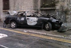 Brutalny atak na samochód TVP w Dublinie!