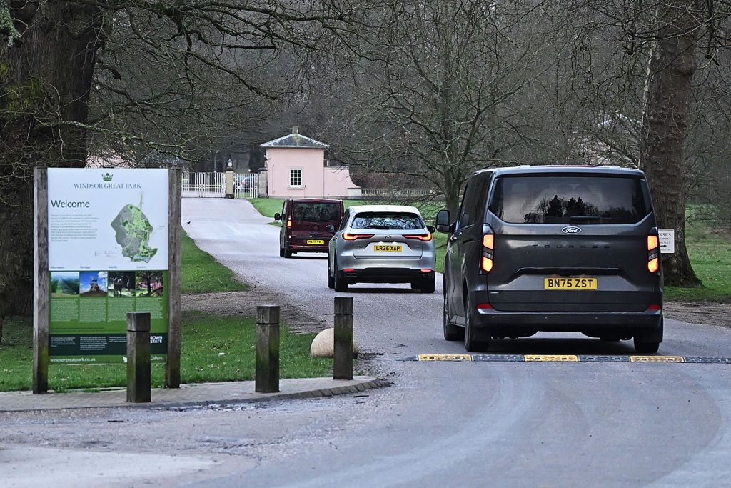 Police Continue To Search Royal Lodge After Arrest Of Andrew Mountbatten-Windsor
WINDSOR, ENGLAND - FEBRUARY 20:  Unmarked vehicles enter the gates of the Royal Lodge, Andrew Mountbatten-Windsor's former residence in Windsor Great Park, February 20, 2026 in Windsor, England. The former Prince Andrew was arrested yesterday at his new residence on the Sandringham estate on suspicion of misconduct in public office. In a statement, Thames Valley police said they were also "carrying out searches at addresses in Berkshire and Norfolk" as part of the investigation. The Berkshire property is believed to be the Royal Lodge. (Photo by Leon Neal/Getty Images)
Leon Neal