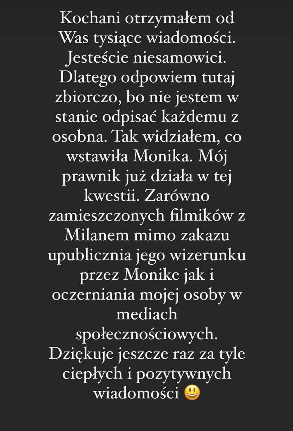 Esmeralda Godlewska pogrąża ojca swojego dziecka