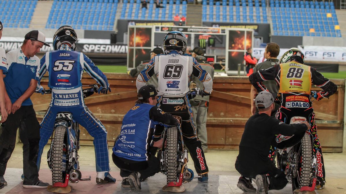 Zdjęcie okładkowe artykułu: WP SportoweFakty / Arkadiusz Siwek / Matej Zagar i Jason Doyle przed treningową jazdą