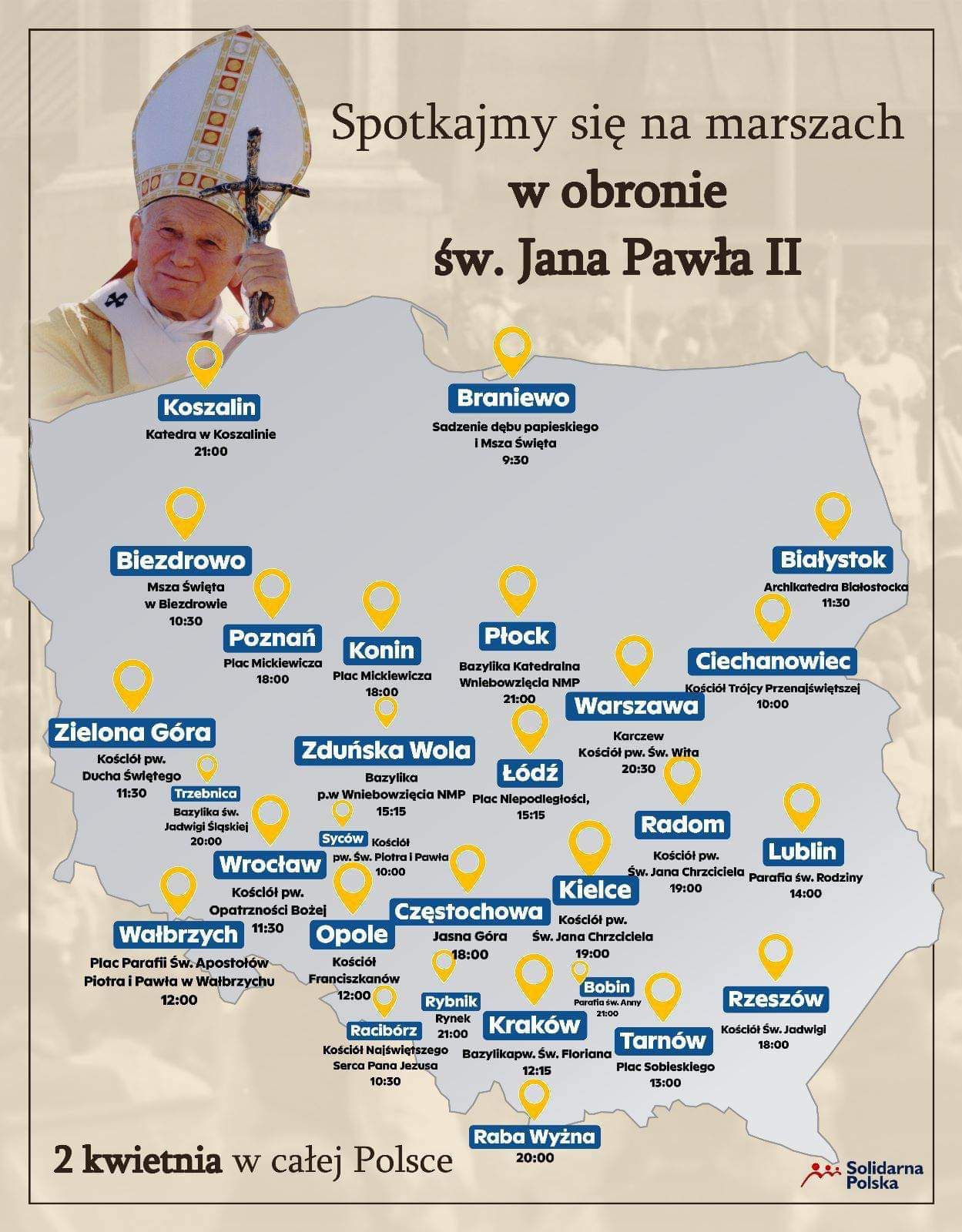 Mapka Solidarnej Polski