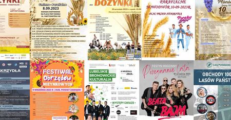 Dożynki i festyny w weekend 8-10 września 2023. Przegląd imprez w województwie lubelskim