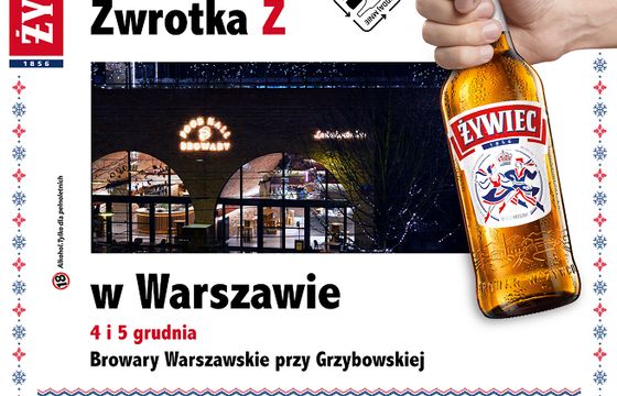 „Świąteczna zwrotka Ż”: Żywiec w sześciu miastach promuje recykling i zwrot butelek