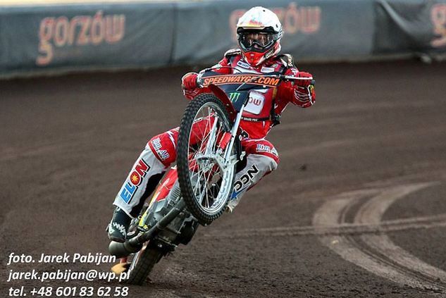 Andreas Jonsson w niedzielę trenował na torze w Hallstavik