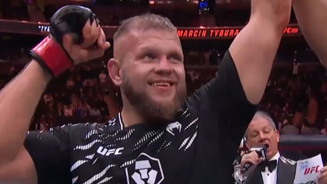 Twitter / Marcin Tybura efektownie zwyciężył na UFC 309