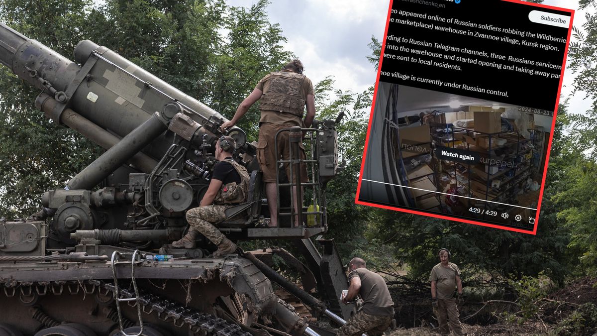 Rosyjscy żołnierze plądrują magazyny  wysyłkowe z elektroniką