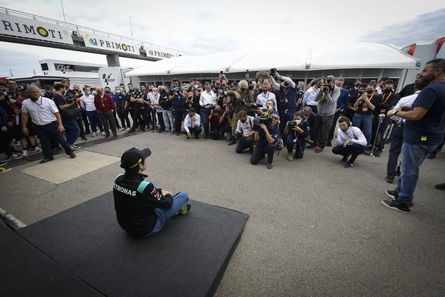 Ostatnia konferencja prasowa Valentino Rossiego (fot. Dorna)