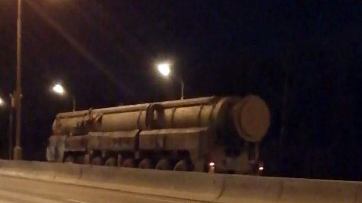 Media obiegło nagranie rosyjskiego pocisku dalekiego zasięgu RS-12M1 Topol-M