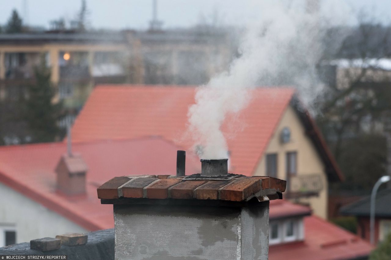 Ogrzewanie w Polsce. Dym z komina
