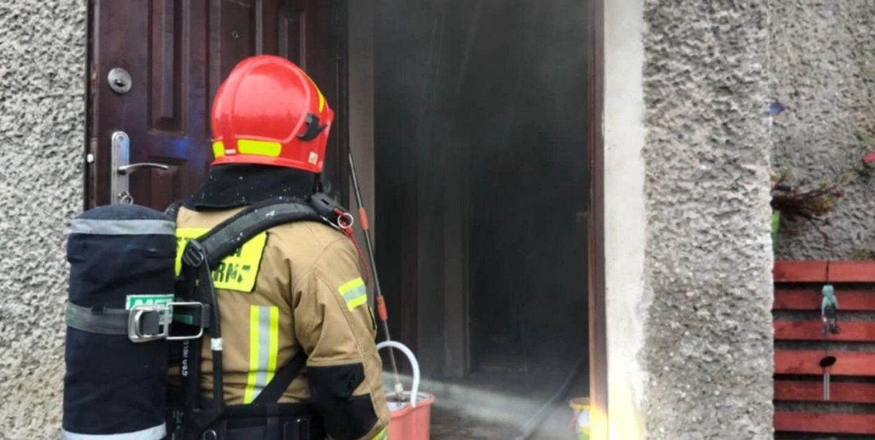 Dwikozy: Pożar kotłowni. Trzy zastępy straży w akcji