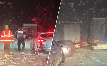 Blokada na trasie. Trwają działania służb