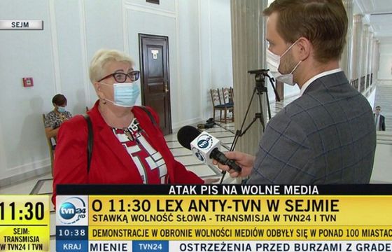Obrady Sejmu ws. lex TVN transmitowane także w głównym TVN. "Atak PiS na wolne media"