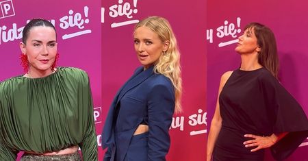 Gwiazdy TVP wdzięczą się na ramówce: Kurdej-Szatan oślepiała uśmiechem, a Ilona Ostrowska prawie zaliczyła "GLEBĘ" (WIDEO)